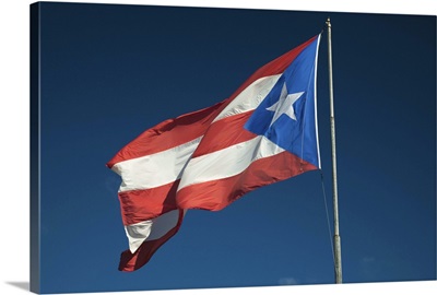 Puerto Rican flag, Isabela, North Coast, Puerto Rico