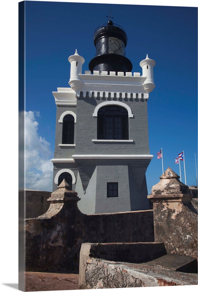 Puerto Rico, San Juan, Old San Juan, El Morro Fortress, lighthouse
