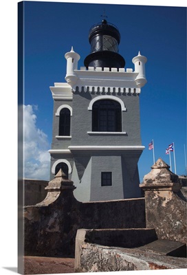 Puerto Rico, San Juan, Old San Juan, El Morro Fortress, lighthouse