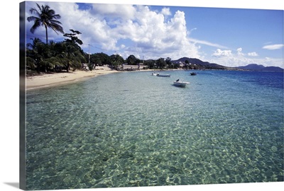 Puerto Rico, Vieques Island, Esperanza beach, White sand and clear water