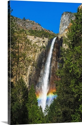 Rainbow over Bridalveil Fall, California