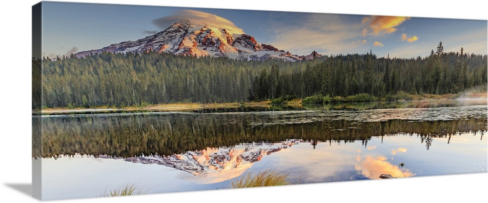 Reflection Lake within Mt. Rainier National Park.