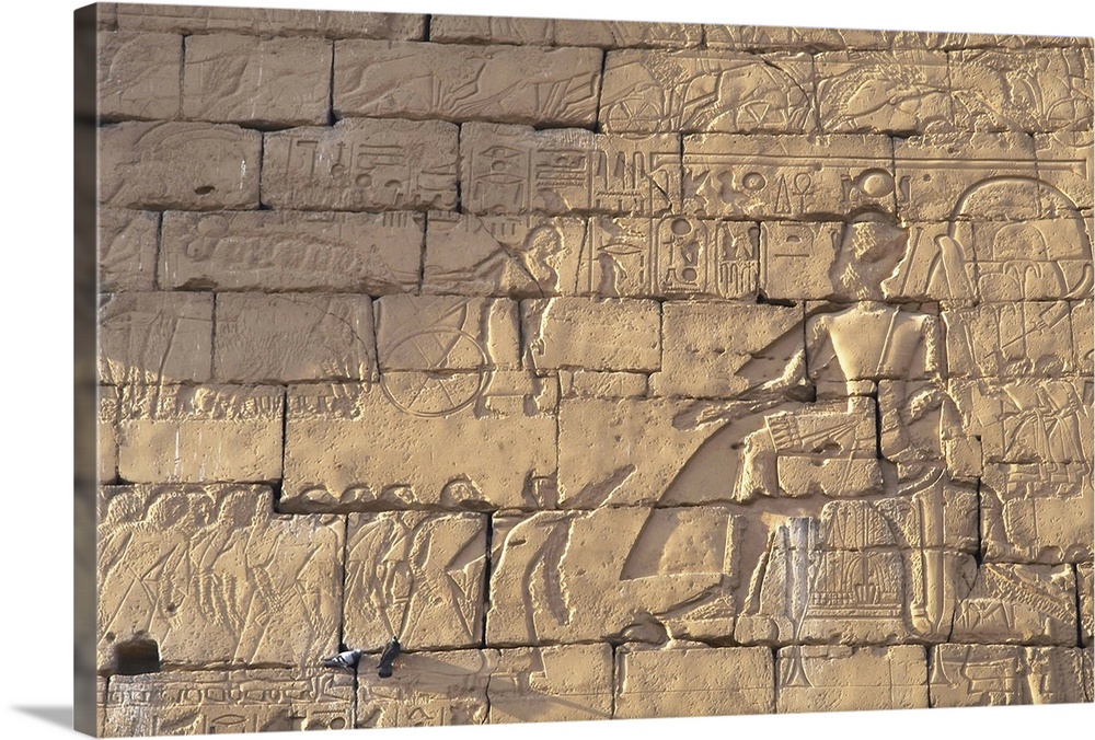 RAMSES II remained seated for a council with his officers, during the military campaign against the Hittites. New Kingdom....
