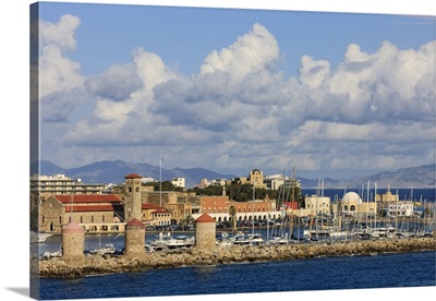 Rhodes Town Harbor, Rhodes, Greece