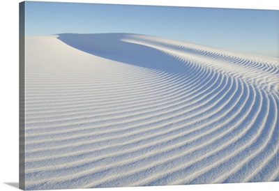 Ripple Patterns In Gypsum Sand Dunes, White Sands National Monument, New Mexico