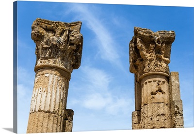 Roman Corinthian capital, Utica Punic and Roman archaeological site, Tunisia