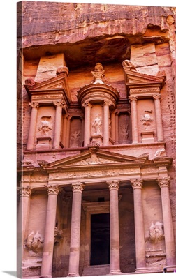 Rose Red Treasury Afternoon Siq Petra Jordan