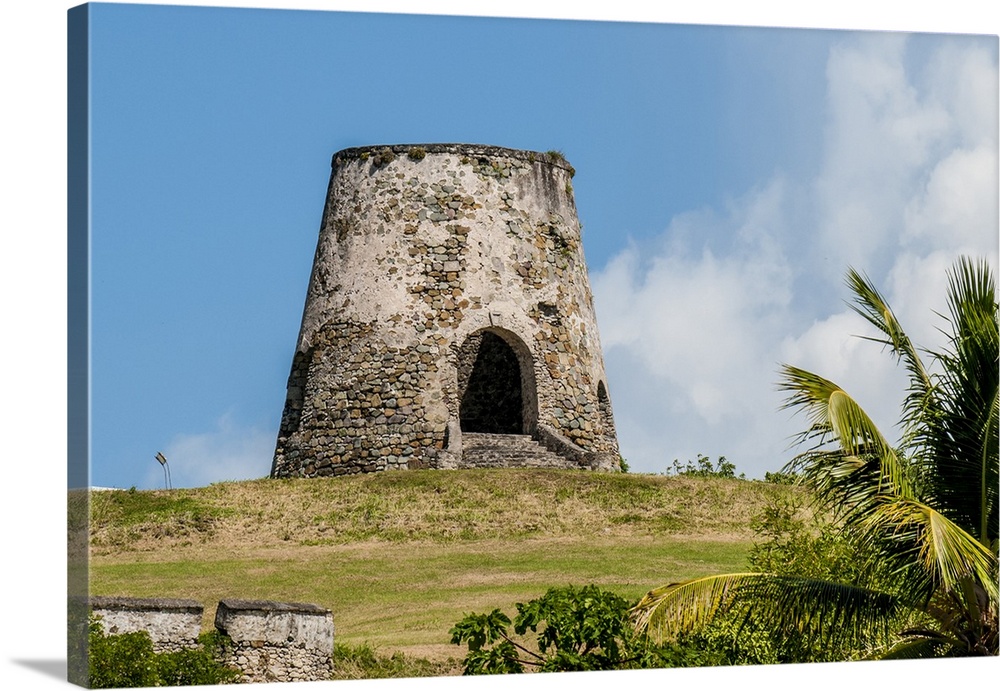 Ruins of Rust Op Twist Sugar Mill plantation, St. Croix, US Virgin Islands.