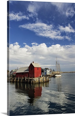 Sailboat at Rockport harbor, Rockport, Massachusetts
