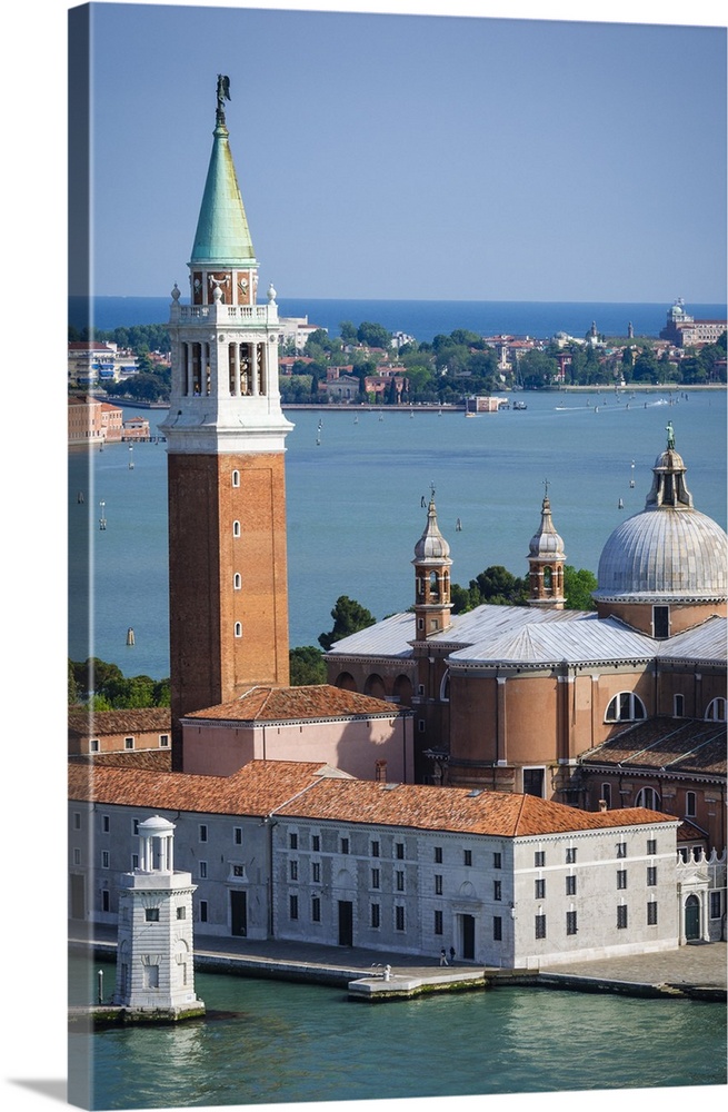 San Giorgio Maggiore church and the Venetian Lagoon, Venice, Veneto, Italy.