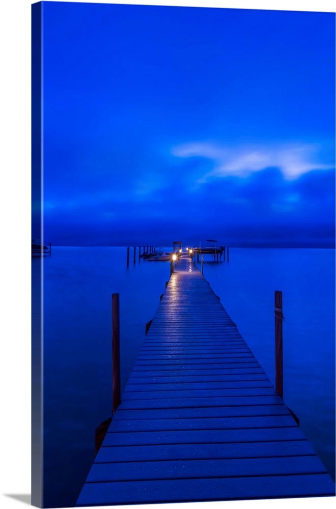 Florida, Sanibel, Private Dock at Dawn