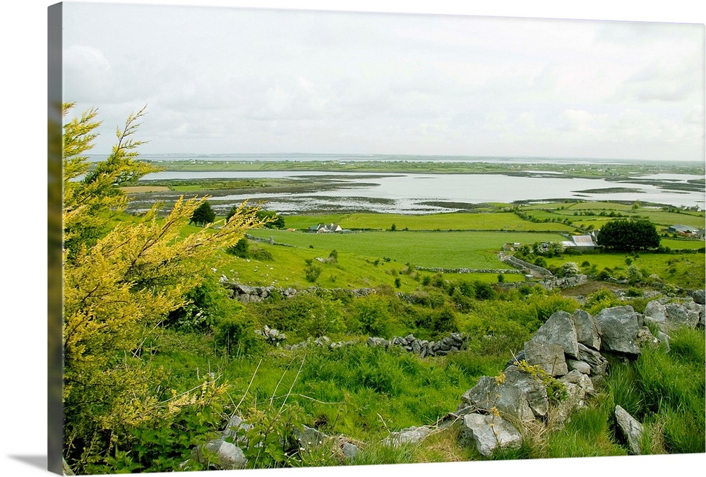 Galway, Ireland. Scenic drives along the Cliff's Coastal Drive in Western Ireland outside of Galway city.