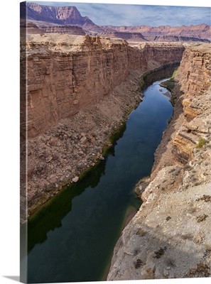 Severe Ongoing Drought Has Lowered The Levels Of The Colorado River In Marble Canyon