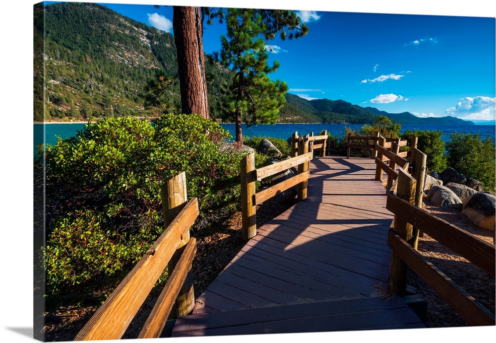 Shoreline path at Sand Harbor State Park, Lake Tahoe, Nevada, USA.