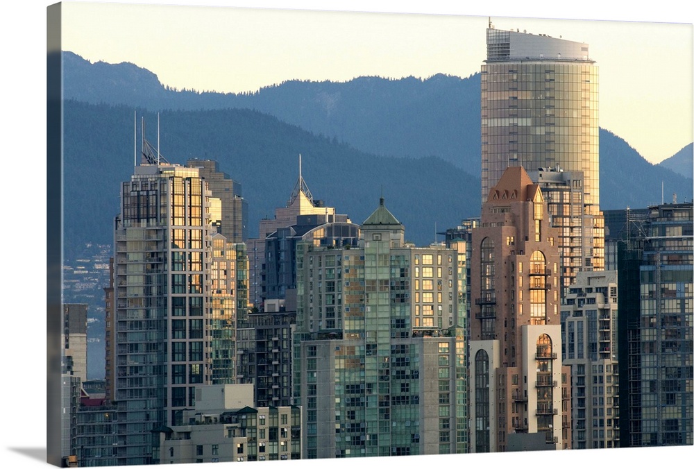 Skyline of Vancouver, BC, Canada.