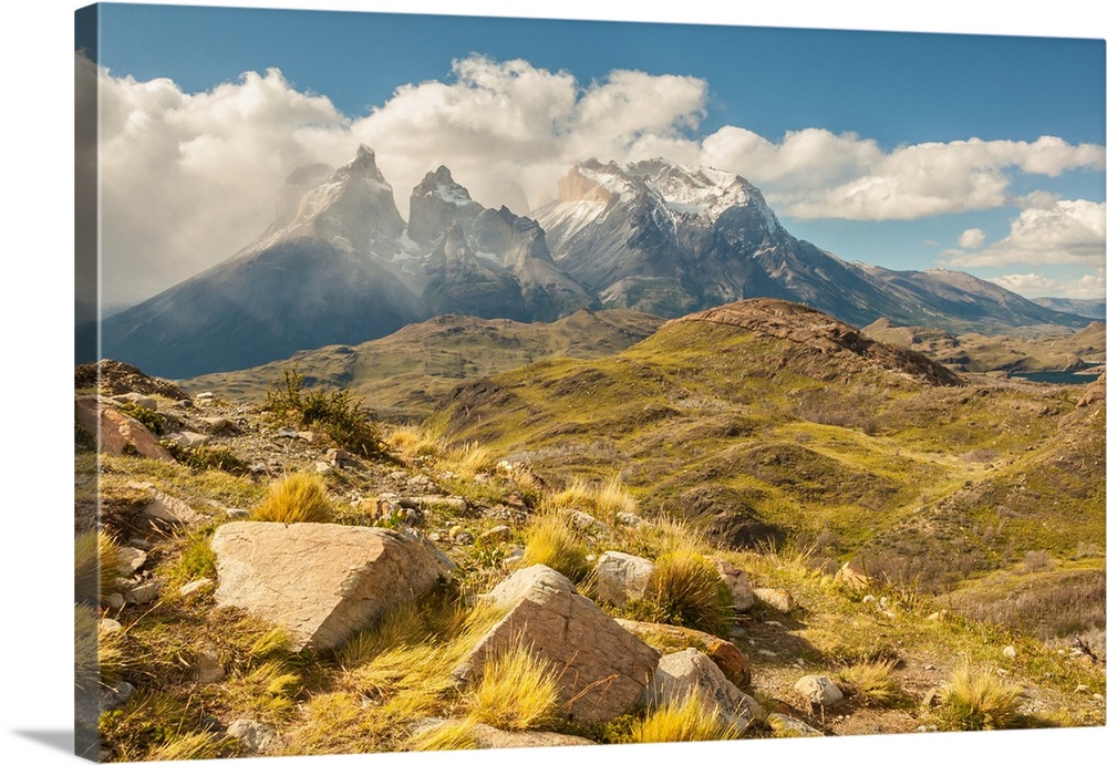 South America, Chile, Patagonia. The Horns mountains.