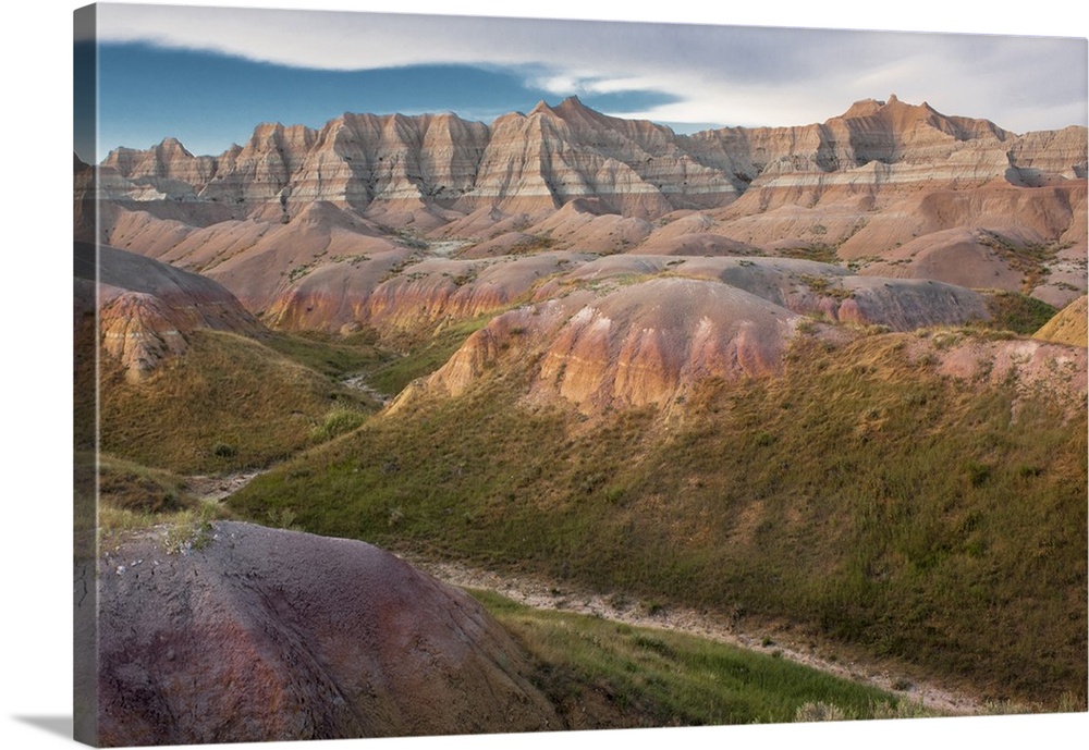 North America, USA, South Dakota, Badlands National Park, Erosion hills in Badlands National Park