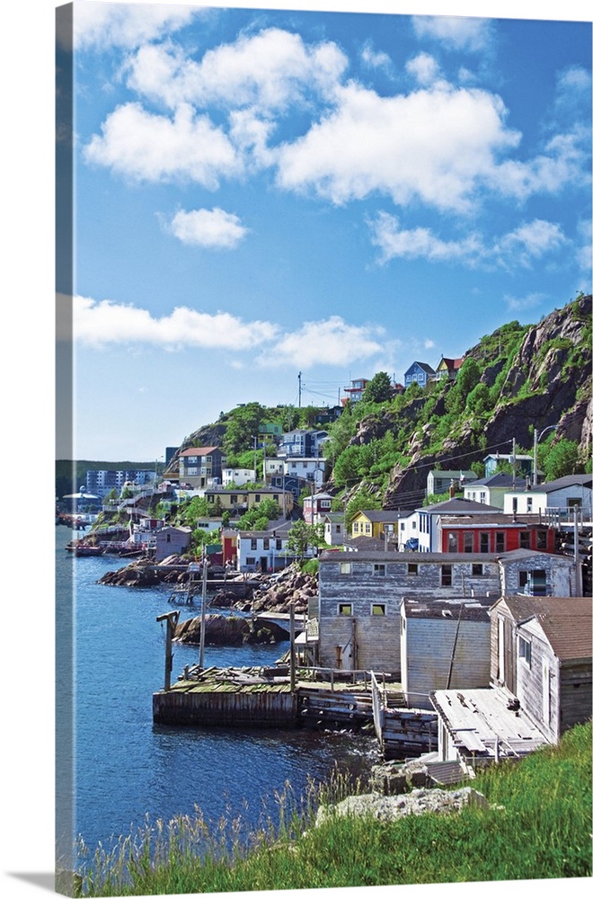 St. John..s, Newfoundland, Canada, the historic fishing village along the Narrows of St. John's.
