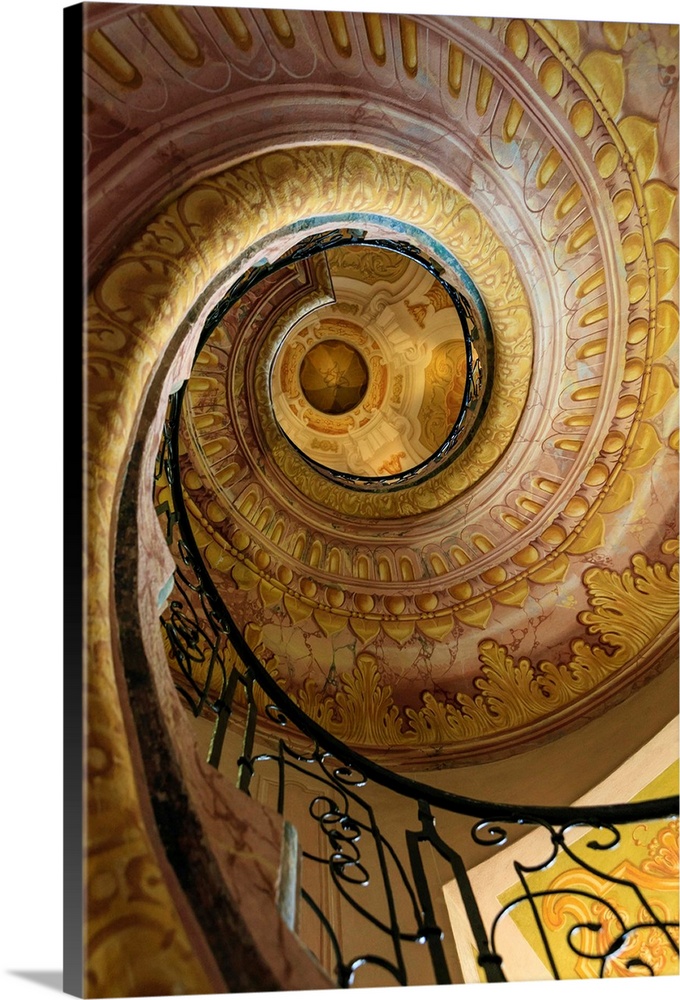 Staircase between Church and Library. Melk Abbey. Melk. Austria.