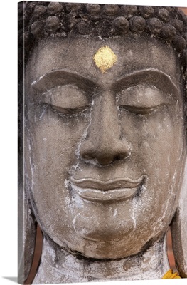 Statue Face At The Ayutthaya Historical Park, Thailand