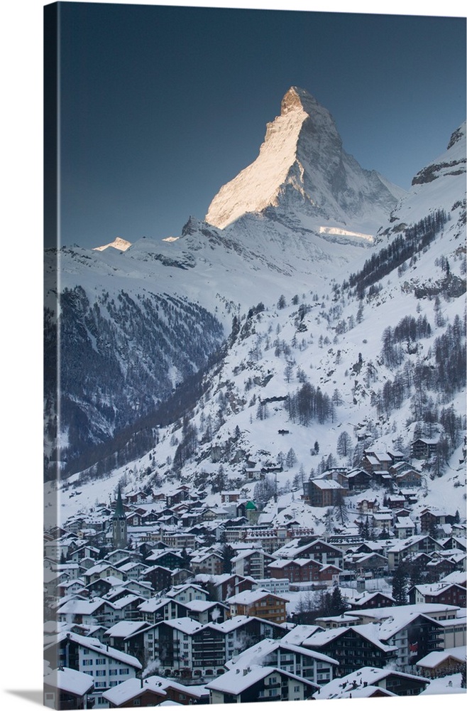 SWITZERLAND-Wallis/Valais-ZERMATT:.Morning View with  Matterhorn... Walter Bibikow 2005