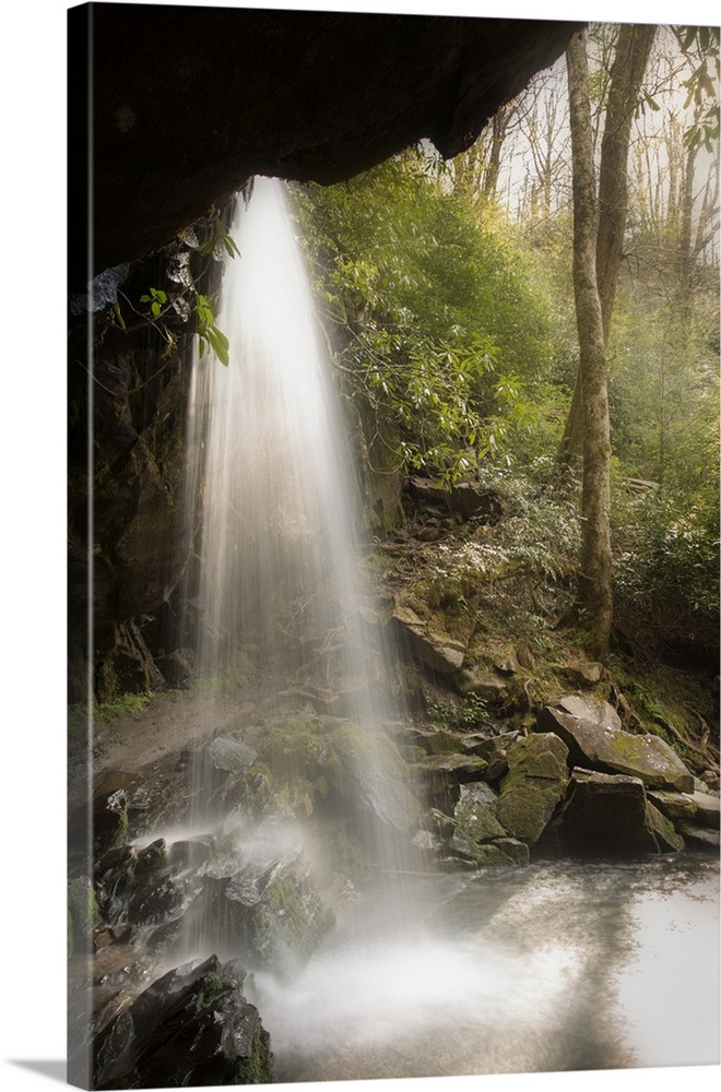 USA, Tennessee, Great Smoky Mountains National Park. Grotto Falls scenic.
