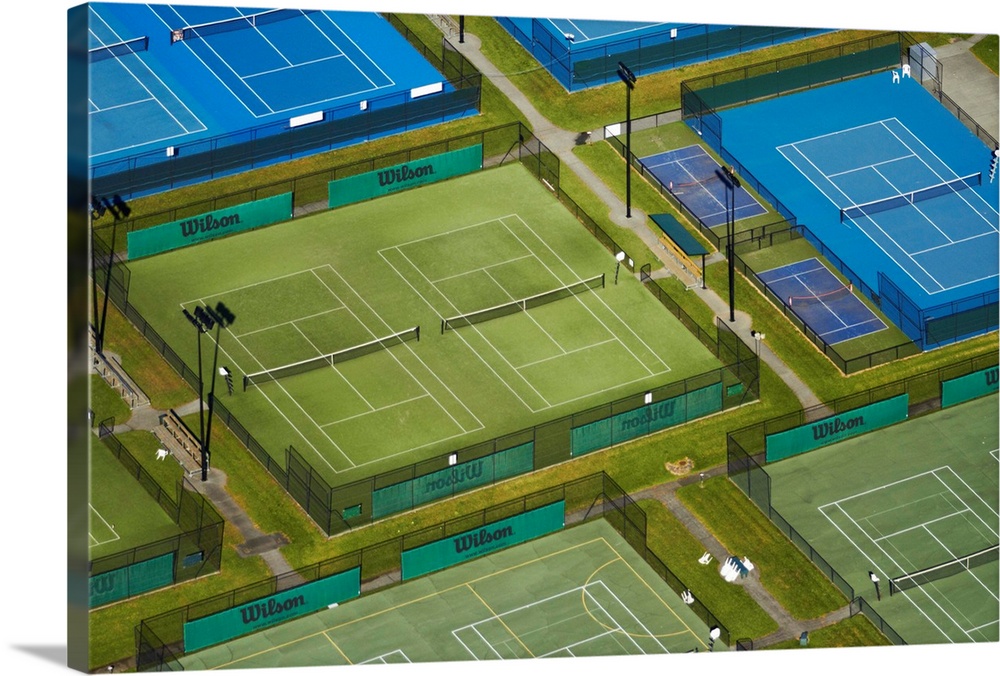 Tennis courts, Albany, Auckland, North Island, New Zealand.