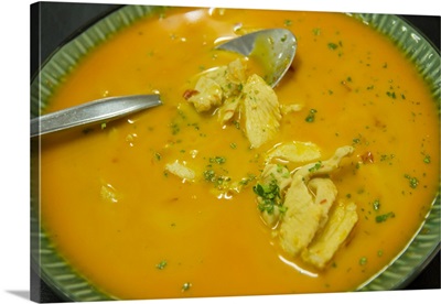 Thailand, Chiang Mai, Thai chicken coconut milk curry soup