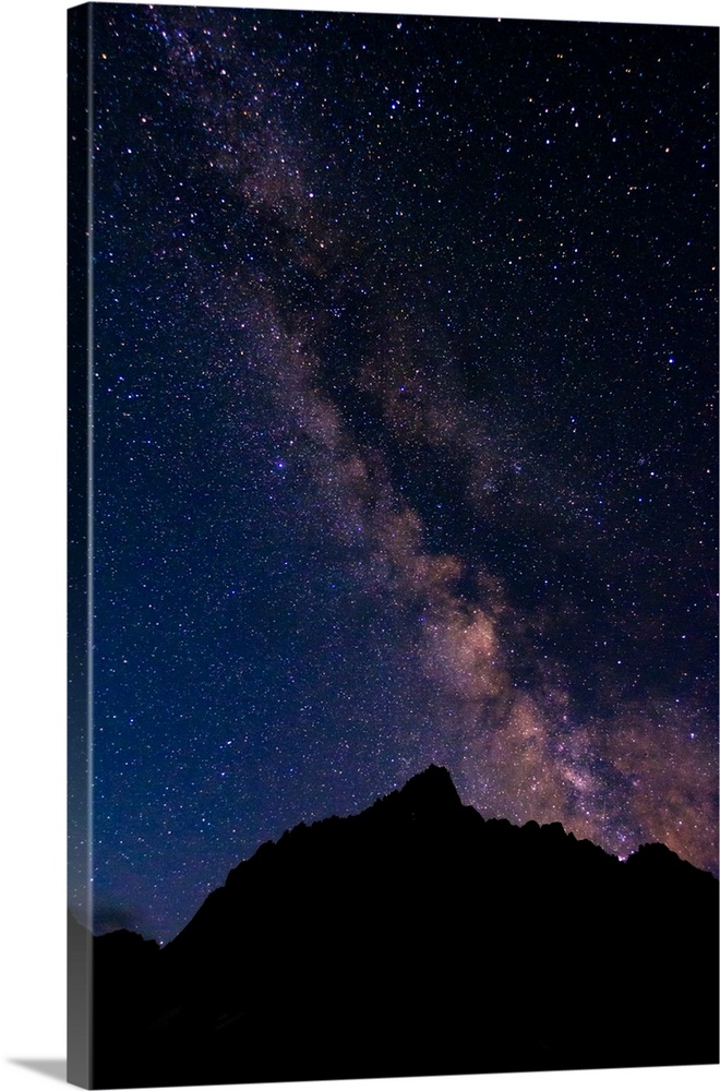 The Milky Way over the Palisades, John Muir Wilderness, Sierra Nevada Mountains, California USA.