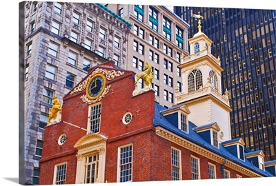 The Old State House on the Freedom Trail, Boston, Massachusetts USA
