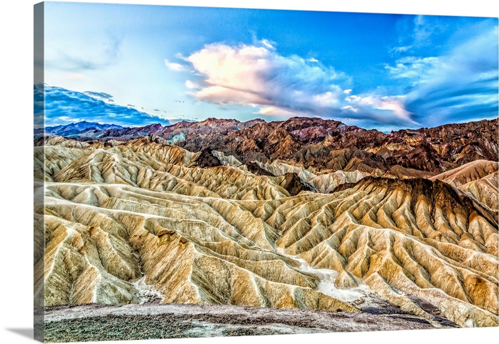 California, Death Valley, Death Valley National Park, Zabriskie Point, USA.