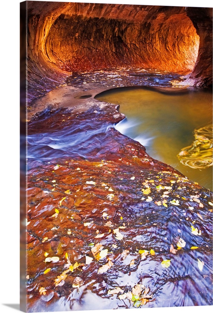 The Subway along North Creek, Zion National Park, Utah USA