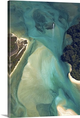 Tidal Patterns, Awaroa Inlet, Nelson Region, South Island, New Zealand