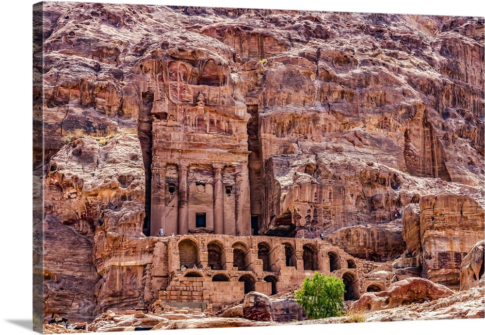 Tombs for Kings, Petra, Jordan. Built by Nabataeans in 200 BC to 400 AD.