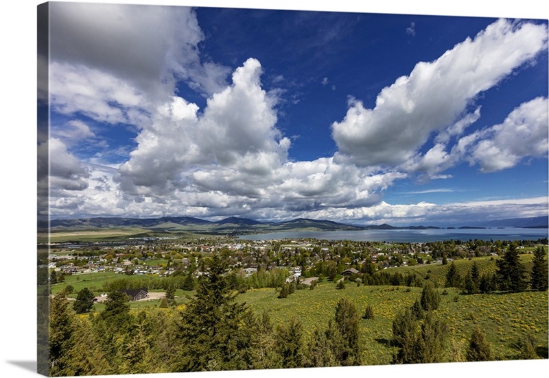 Town Of Polson, Montana, USA Wall Art, Canvas Prints, Framed Prints