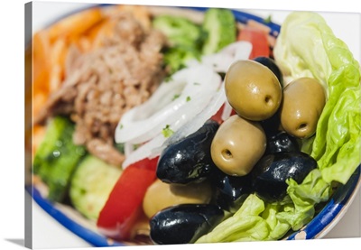 Tunisian starter, Vegetables with tuna fish and mayonnaise, Tunisia