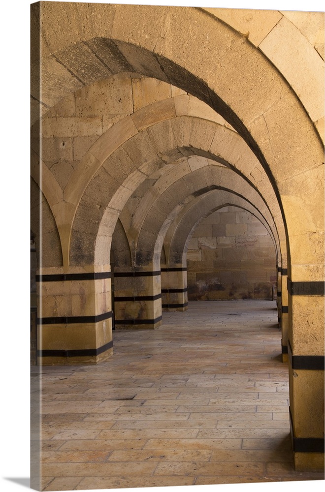 Turkey, Cappadocia. Caravanserais interior architecture.