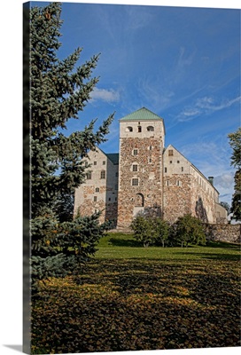 Turku, Finland, ancient Turun Linna Castle, a 12th-Century stone landmark