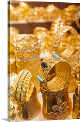 UAE, Dubai, Deira, Gold Souk, Gold Jewelry