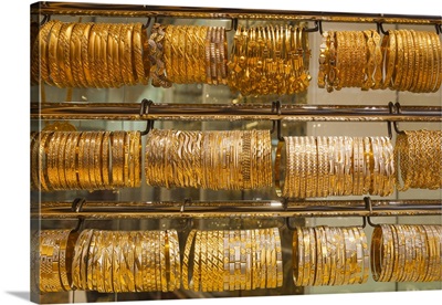 UAE, Dubai, Deira, Gold Souk, Gold Jewelry