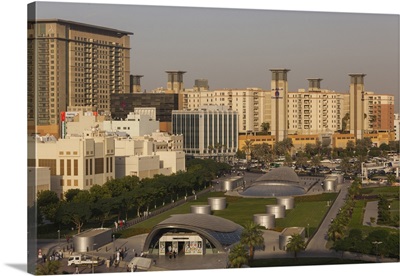 UAE, Dubai, Deira, Union Square, Elevated View