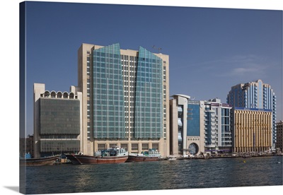 UAE, Dubai, Deira, Waterfront Buildings By Dubai Creek