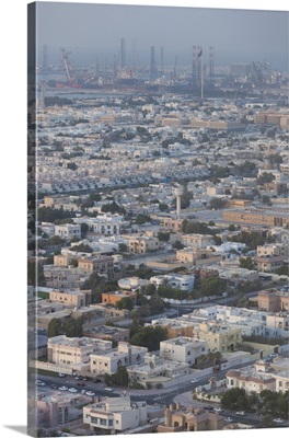 UAE, Dubai, Jumeirah, Elevated View Of The Jumeirah Area