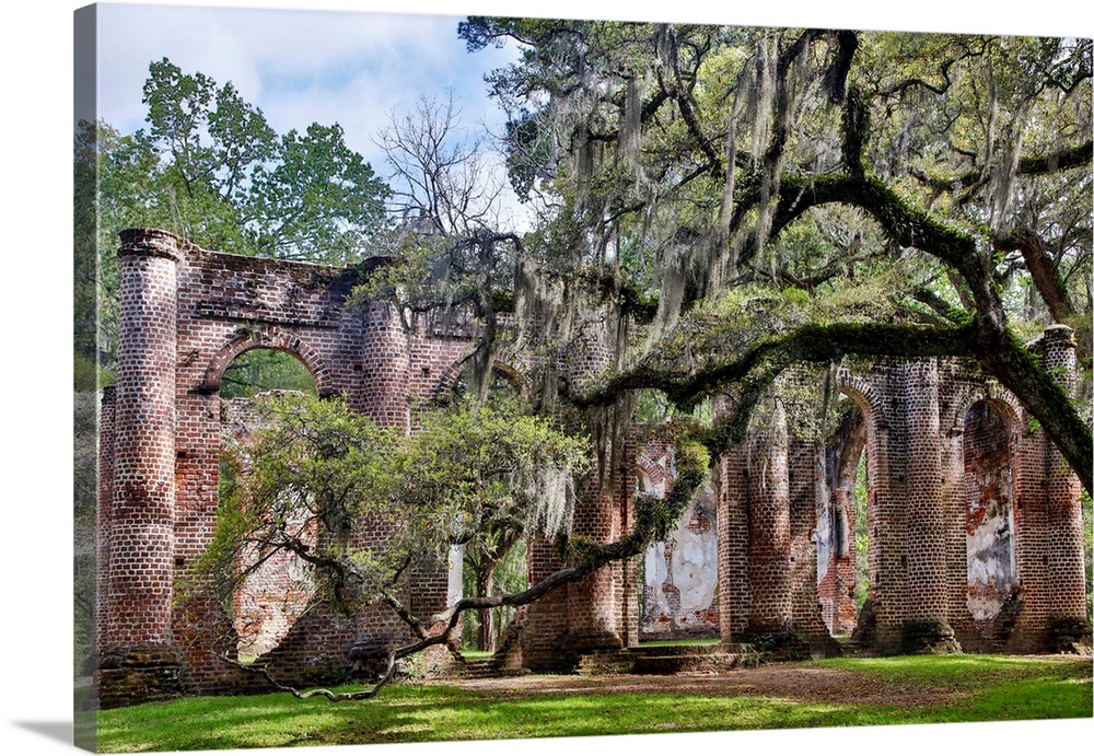 United States, South Carolina, Yemassee, Old Sheldon Church Ruins