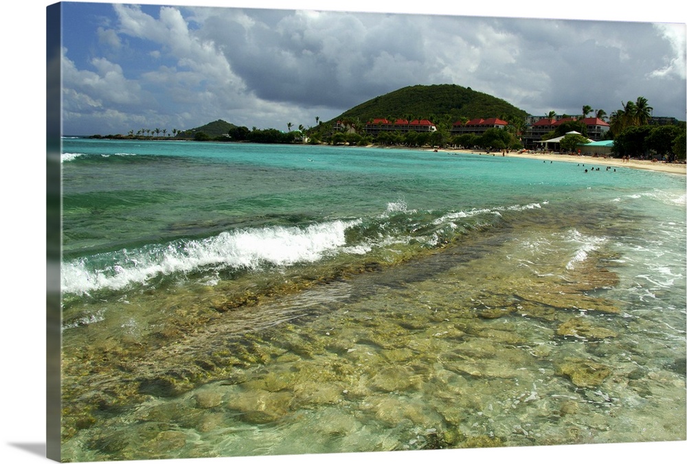 Caribbean, U.S. Virgin Islands, St.Thomas, St. John Bay, Sapphire Beach, Sapphire Beach Resort.