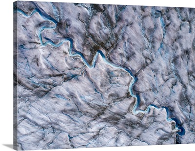USA, Alaska, Meltwater Streams And Ponds, Sawyer Glacier In Tracy Arm-Fords Wilderness