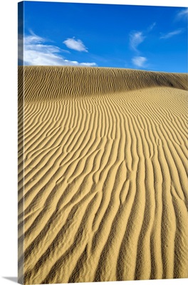 USA, California, Death Valley, Ripples In The Sand, Mesquite Flat Sand Dunes