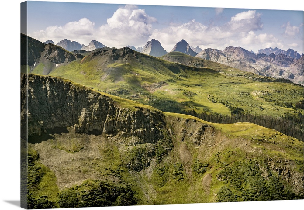 USA, Colorado, San Juan National Forest. Overview of San Juan Mountains landscape. United States, Colorado.