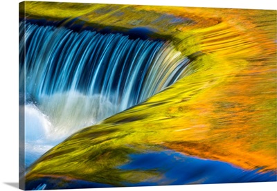USA, Michigan, waterfall, abstract