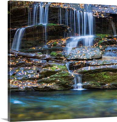 USA, North Carolina, Great Smoky Mountains, Scenic Of Tom Branch Falls